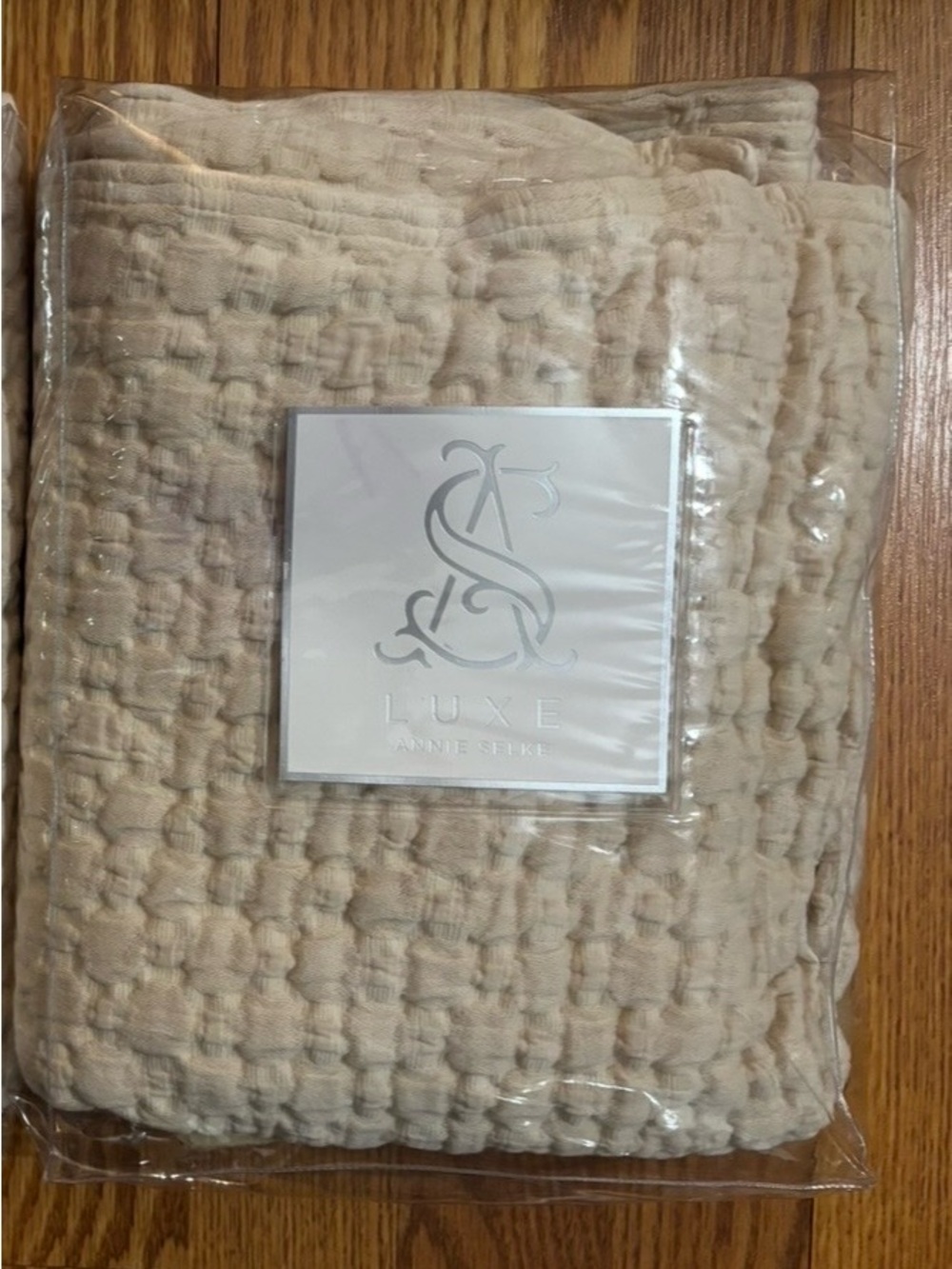 LUXE Annie Selke Lodi Matelassé 100% Cotton King Pillow Sham Alabaster